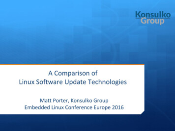 Linux Software Update Technologies A Comparison Of