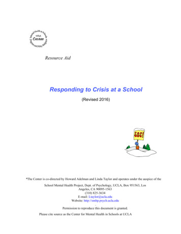 Responding To Crisis At A School