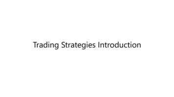 Trading Strategies Introduction