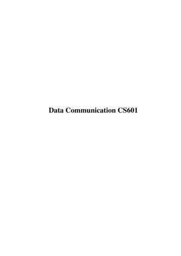 Data Communication CS601