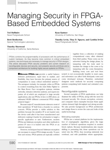 Managing Security In FPGA- Based Embedded Systems