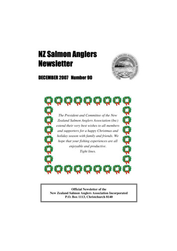 NZ Salmon AnglersNZ Salmon Anglers NewsletterNewsletter