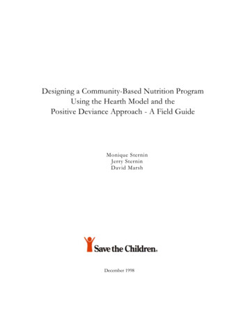 Designing A Community-Based Nutrition Program Using 