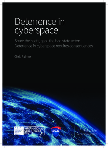Deterrence In Cyberspace - Australian Computer Society