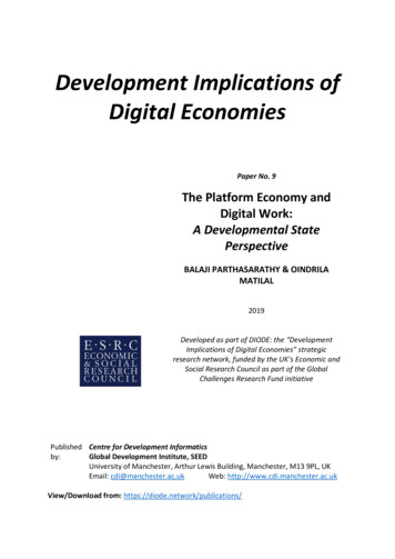 Development Implications Of Digital Economies