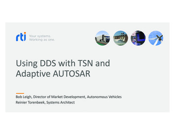 Using DDS With TSN And Adaptive AUTOSAR - IEEE-SA