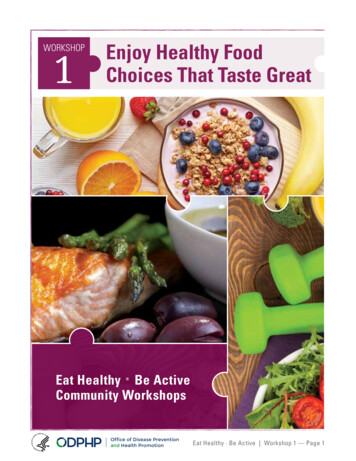 1 Enjoy Healthy Food Choices That Taste Great