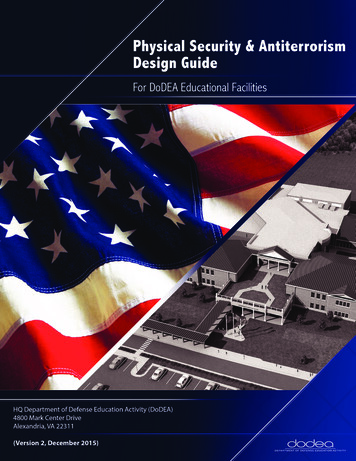 Physical Security And Antiterrorism Design Guide For 