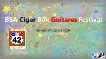 BSA Cigar Box Guitares Festival