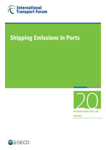 Shipping Emissions In Ports - ITF