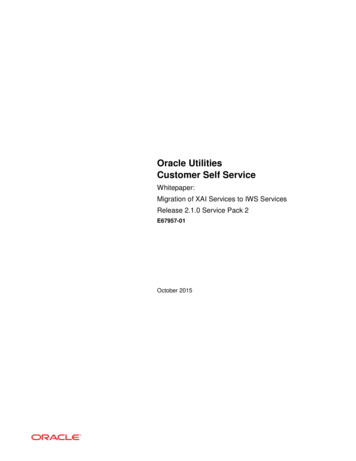 Oracle Utilities Customer Self Service