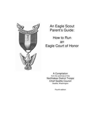 An Eagle Scout Parent’ S Guide: How To Run An Eagle Court .