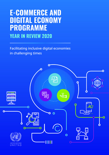 E-COMMERCE AND DIGITAL ECONOMY PROGRAMME - ETrade For All