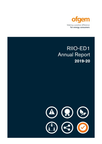 RIIO-ED1 Network Performance Summary 2019-20 - Ofgem
