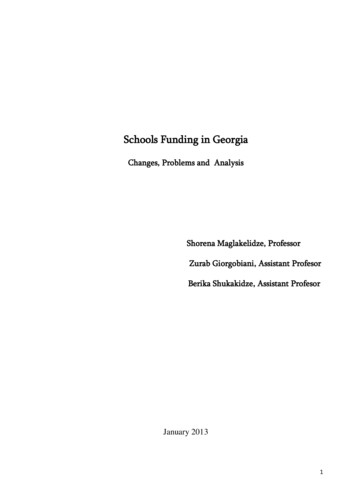 Schools Funding In Georgia - Ed