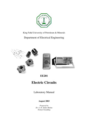 Electric Circuits - KFUPM