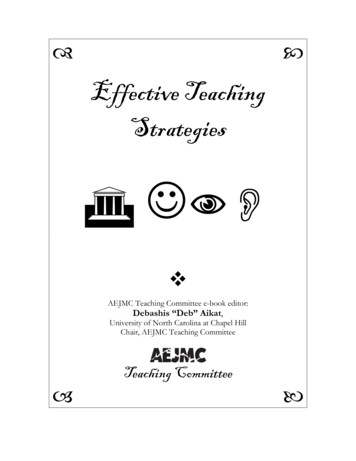 Effective Teaching Strategies - AEJMC