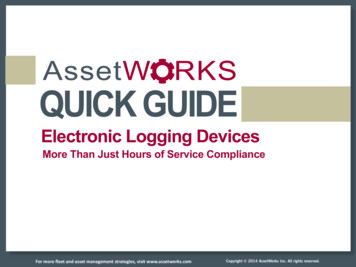 Electronic Logging Devices. More Than Just HS Compliance QUICK GUIDE