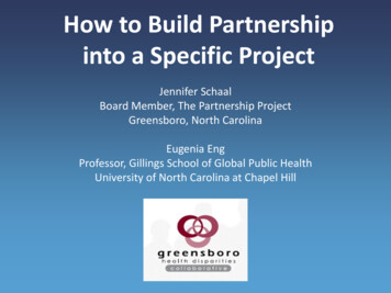 How To Build Partnership Into A Specific Project