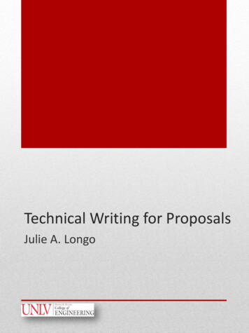 Technical Writing For Proposals