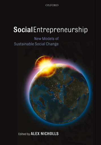 Entrepreneurship Social Entrepreneurship - UNTAG