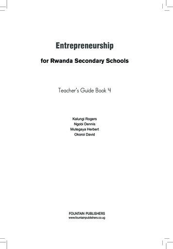 Entrepreneurship - Rwanda Education Board