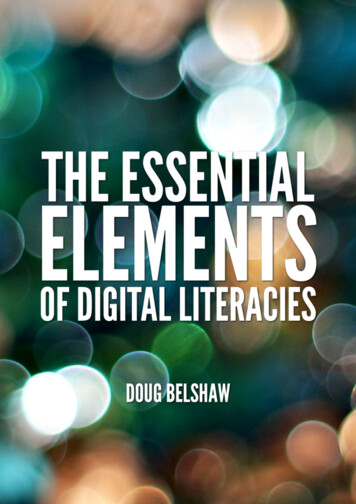 The Essential Elements Of Digital Literacies (v1.0)