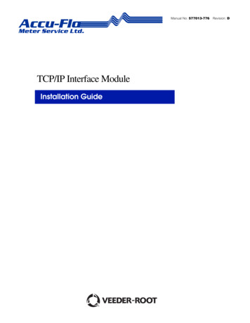 TCP/IP Interface Module - Accu-Flo