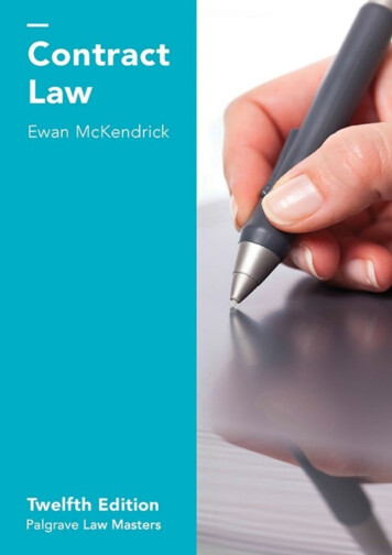 Palgrave Law Masters Contract Law - WordPress 