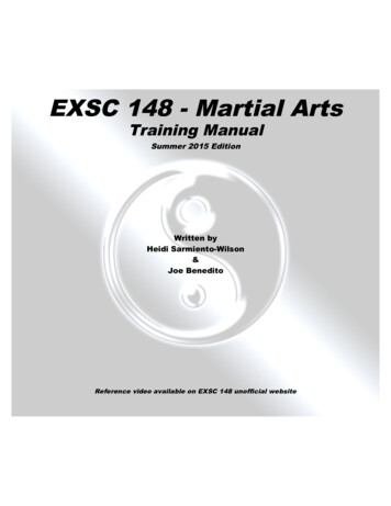 EXSC 148 - Martial Arts