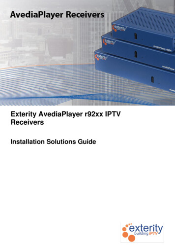Exterity AvediaPlayer R92xx IPTV Receivers - Syscomtec