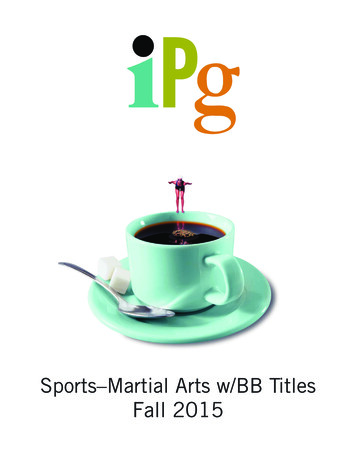 Sports–Martial Arts W/BB Titles Fall 2015