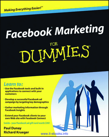 Facebook Marketing For Dummies - Gorilla Marketing Pro