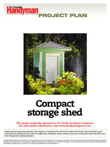 Family Handyman Hip Roof Compact Storage Shed