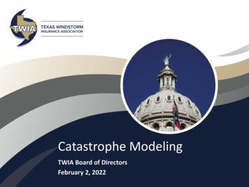Catastrophe Modeling - TWIA