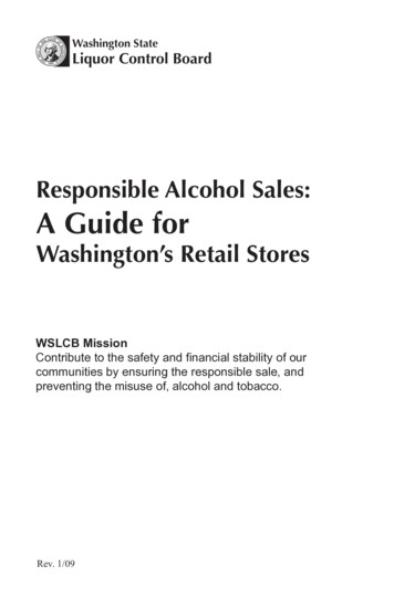 Responsible Alcohol Sales: A Guide For
