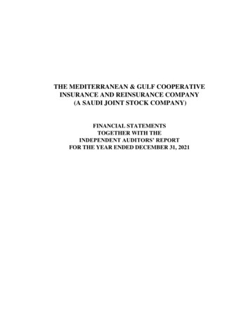 The Mediterranean & Gulf Cooperative Insurance And Reinsurance Company .