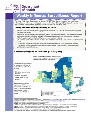 Influenza Surveillance Report - New York State Department .
