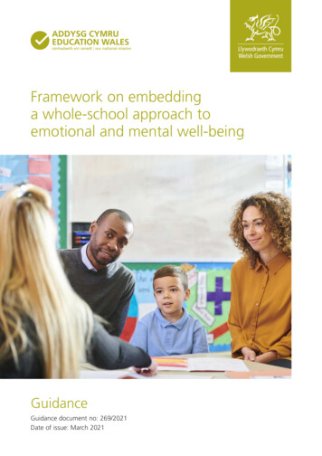 Framework On Embedding A Whole-school Approach To .