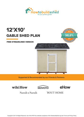 FREE 12X10 Storage Shed Plan By Howtobuildashed