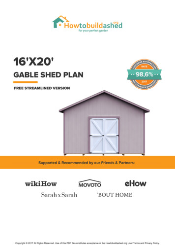FREE 16X20 Storage Shed Plan By Howtobuildashed