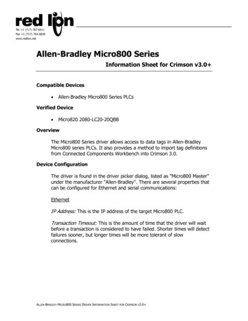 Allen-Bradley Micro800 Series - Red Lion