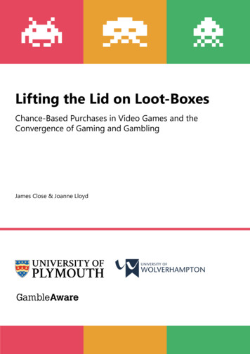 Lifting The Lid On Loot-Boxes - BeGambleAware
