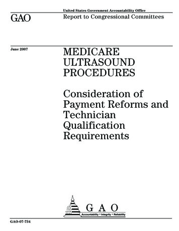 GAO-07-734 Medicare Ultrasound Procedures: 