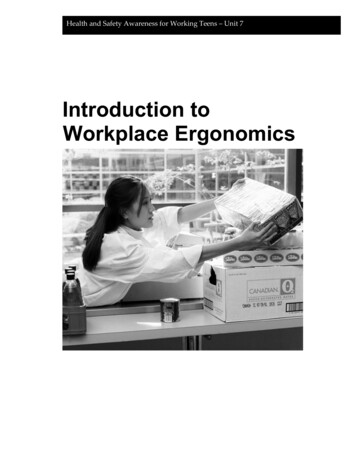 Introduction To Workplace Ergonomics