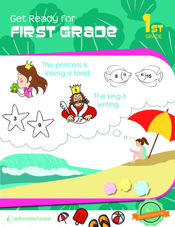 Get Ready For FIRST GRADE 1 - Yonkers Public Schools