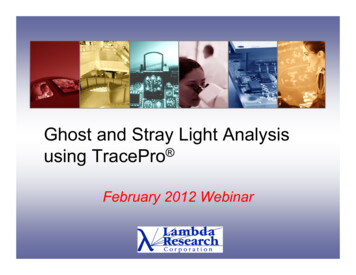 Ghost And Stray Light Analysis Using TracePro