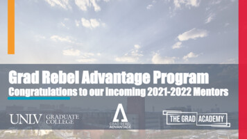 Grad Rebel Advantage Program - Orientation.unlv.edu