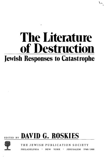 The Literature Of Destruction - Brandeis