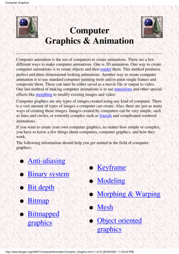 Computer Graphics & Animation - Wellesley College